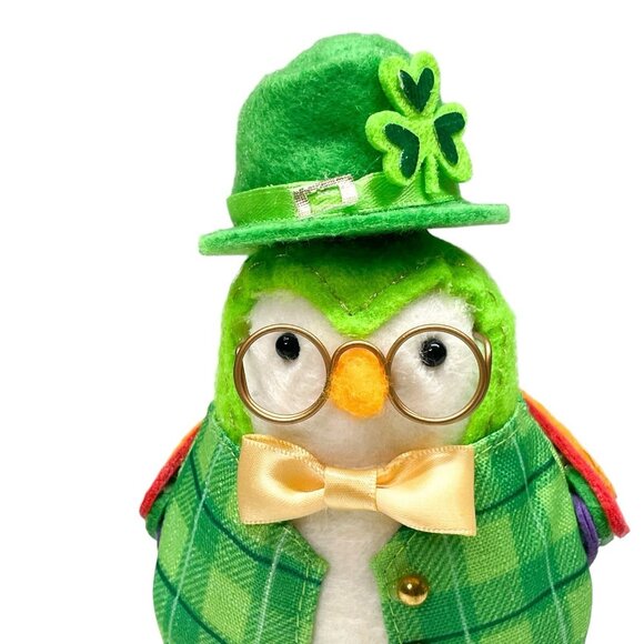 Target Spritz 2020 Featherly Friends Laddie St. Patrick's Day Bird with Nametag - Picture 2 of 9